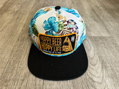 Hoppy Beer Hoppy Life Floral Snapback Beer Hat